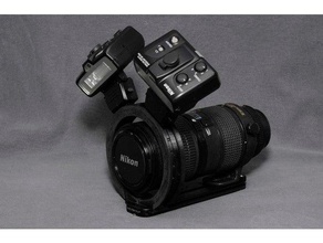 nikon sbr200 anel do flash 70-180 lente macro câmara 3d print model - Mito3D