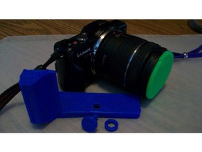 panasonic lumix gf3 impugnatura la fotocamera della di montaggio videocamera dmc-gf3 3d print model - Mito3D