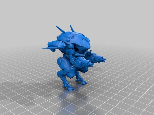 dva overwatch arte 3D print model - Mito3D