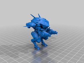 dva overwatch arte 3d print model - Mito3D