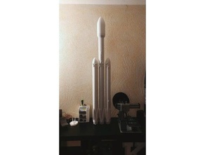 falcon lourd 3d de l'impression gros modèle la fusée snapmaker l'espace 3d print model - Mito3D
