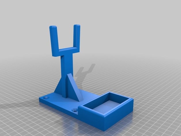 pistola de pegamento pie la herramienta los titulares cuadros caliente soporte 3D print model - Mito3D