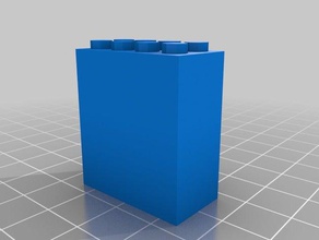 meine individuelle anpassbare lego Stein 2 Bau Spielzeug 3d print model - Mito3D
