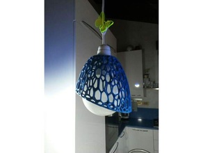 voronoi lampada arredamento 3d di stile design maglia 3d print model - Mito3D