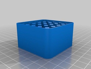 5x5 caso da bateria recipientes personalizado 3d print model - Mito3D