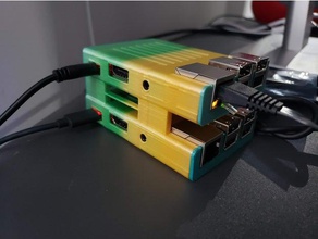 raspberry pi sleeve rack electronics 3d print model - Mito3D