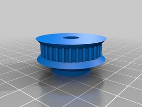 htd 3m pulley 32 teeth 6mm wide 8mm bore parts customized 3d print model - Mito3D
