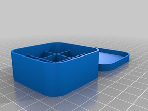 mon personnalisés simple fullybox 40x40x3x3 outil de les titulaires boîtes 3d print model - Mito3D