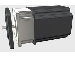 caixa protetora do motor deslizante nema23 75mm eletrônica 3d print model - Mito3D