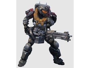 halo reach noble 5 jorge-052 mark armor set including helmet m247 large machine gun costume team 3d print model - Mito3D