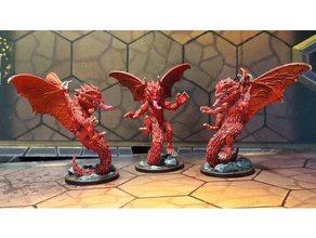 gloomhaven monstruo escupir drake de juguete juego accesorios 28mm dragón dungeons dragons standee 3d print model - Mito3D