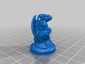 othrog diffidare gargoyle terna i giocattoli giochi 28mm 28mmscale dnd mini in miniatura miniature pathfinder rpg 3d print model - Mito3D