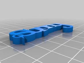 sunny de porte-clés personnalisé 3d print model - Mito3D