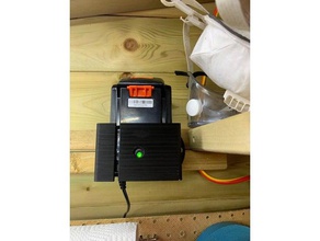 black decker bl1518 battery charger wall mount diy charging dock drill hanger 3d print model - Mito3D