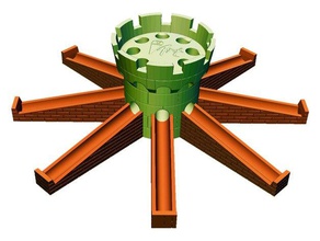 marmo dosatore tower i giocattoli giochi gioco da tavolo marmi di 3d print model - Mito3D