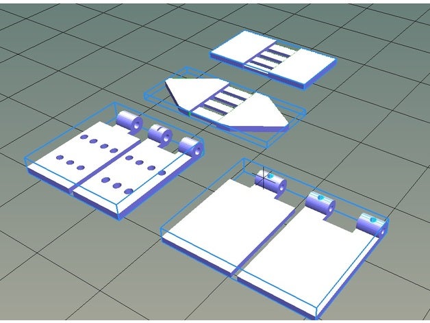free hinges rc planes 3dlabprint compatible diy 3dlabprints aeromodelism aeromodelisme aeromodelismo 3D print model - Mito3D
