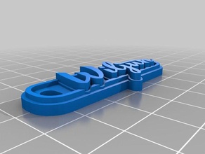 wiljun de porte-clés personnalisé 3d print model - Mito3D