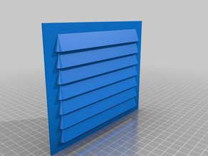 my customized ventilation grill 2 3d printing 3d print model - Mito3D
