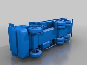 dump truck ascensor de la grúa los vehículos 3d print model - Mito3D