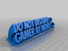 gamer de trabalho bart office personalizado 3d print model - Mito3D