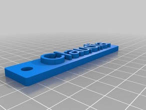 claudia op sinais logotipos personalizado 3d print model - Mito3D