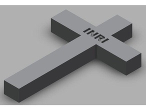 cruz simples a arte católico 3d print model - Mito3D