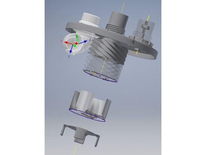 çift siklon filtre Sanayi makine araçlar 3d print model - Mito3D
