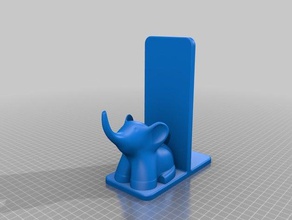 elephant book stand office 3d print model - Mito3D