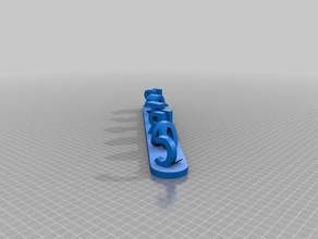 londra carter ambigram interattiva personalizzato 3d print model - Mito3D