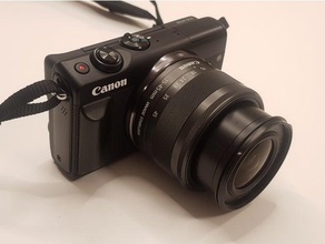 canon m100 custom adhesive camera grip mirrorless 3d print model - Mito3D