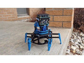 pathfinder &ndash dual-motor 6-leg walker robotics arduino hc-sr04 hexapod spider robot stem walking 3d print model - Mito3D