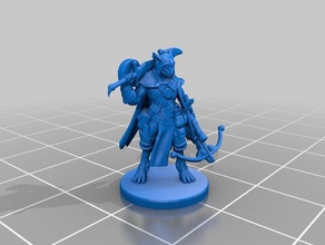 shifter fighter miniature toy game accessories 3dprintable dungeons dragons shapeshifter tabletop 3d print model - Mito3D