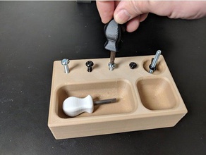 montessori vis du conseil de jouets tout-petits mécanique 3d print model - Mito3D
