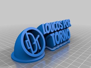 loucos por torno office logo Typenschild 3d print model - Mito3D
