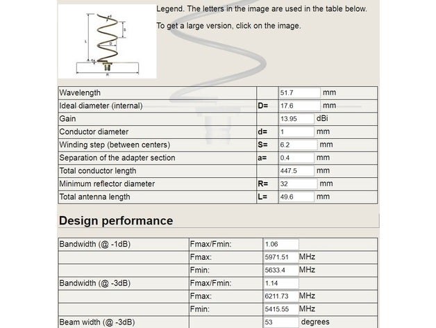 58ghz elicoidale 14dbi rc i veicoli experimantal antenna 3D print model - Mito3D