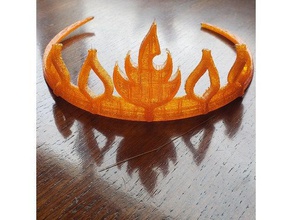 fuoco corona tiara costume 3d print model - Mito3D