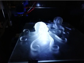 octopus lamp decor lampada polpo 3d print model - Mito3D
