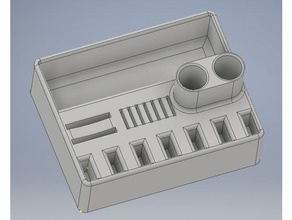 organizer organization desk pencil holder sd card usb 3d print model - Mito3D