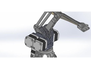 new axis robotarm robotics 3d print model - Mito3D