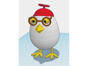 el huevo de pascua criaturas pollo 3d print model - Mito3D