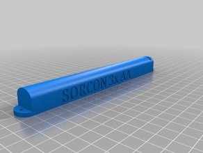 bateria aa titular x3 eletrônica nosupport 3d print model - Mito3D