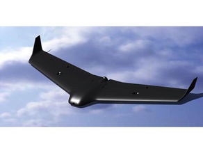 Geier fpv wing rc Fahrzeuge Nurflügler Flugzeug 3d print model - Mito3D