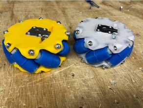 3 mecanum wheel first robotics frc ftc nsfw 3d print model - Mito3D