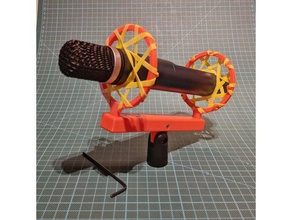 Mikrofon shock mount Musik 3d print model - Mito3D