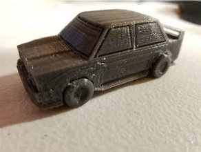 low poly rally car print place wheels vehicles 3d print model - Mito3D
