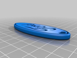 ford keyring keychains fiesta focus mondeo 3d print model - Mito3D