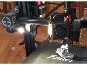 ender 3 led spotlight 3d printer accessories creality hotend 3d print model - Mito3D