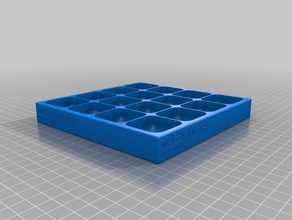 4x4 try 3 tool holders boxes customized 3d print model - Mito3D