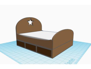 bed model furniture 3d print model - Mito3D