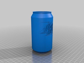 mtn dew caneta titular 3d impressão secretária organizador lata de refrigerante 3d print model - Mito3D